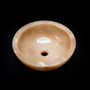 Polished Onyx Vessel Sink