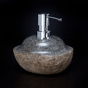 River Stone Soap Or Lotion Pump Dispenser