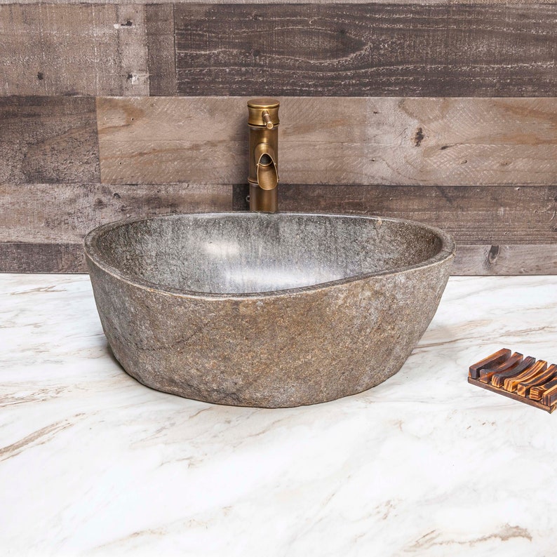 Large River Stone Vessel Sink image 4