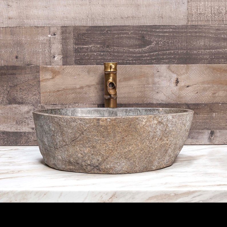 Large River Stone Vessel Sink image 5