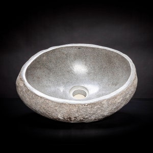 River Stone Vessel Sink