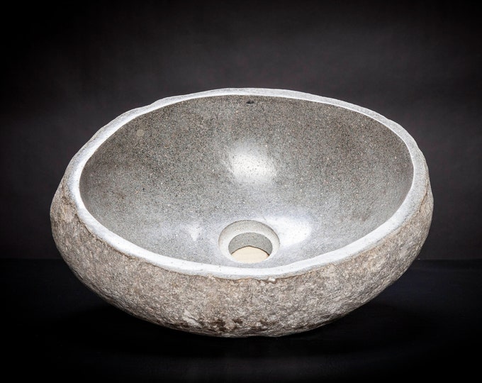 River Stone Vessel Sink Etsy