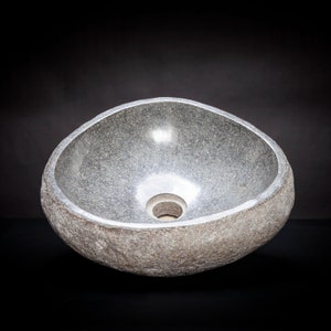 River Stone Vessel Sink - Triangular