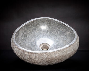 River Stone Vessel Sink - Triangular