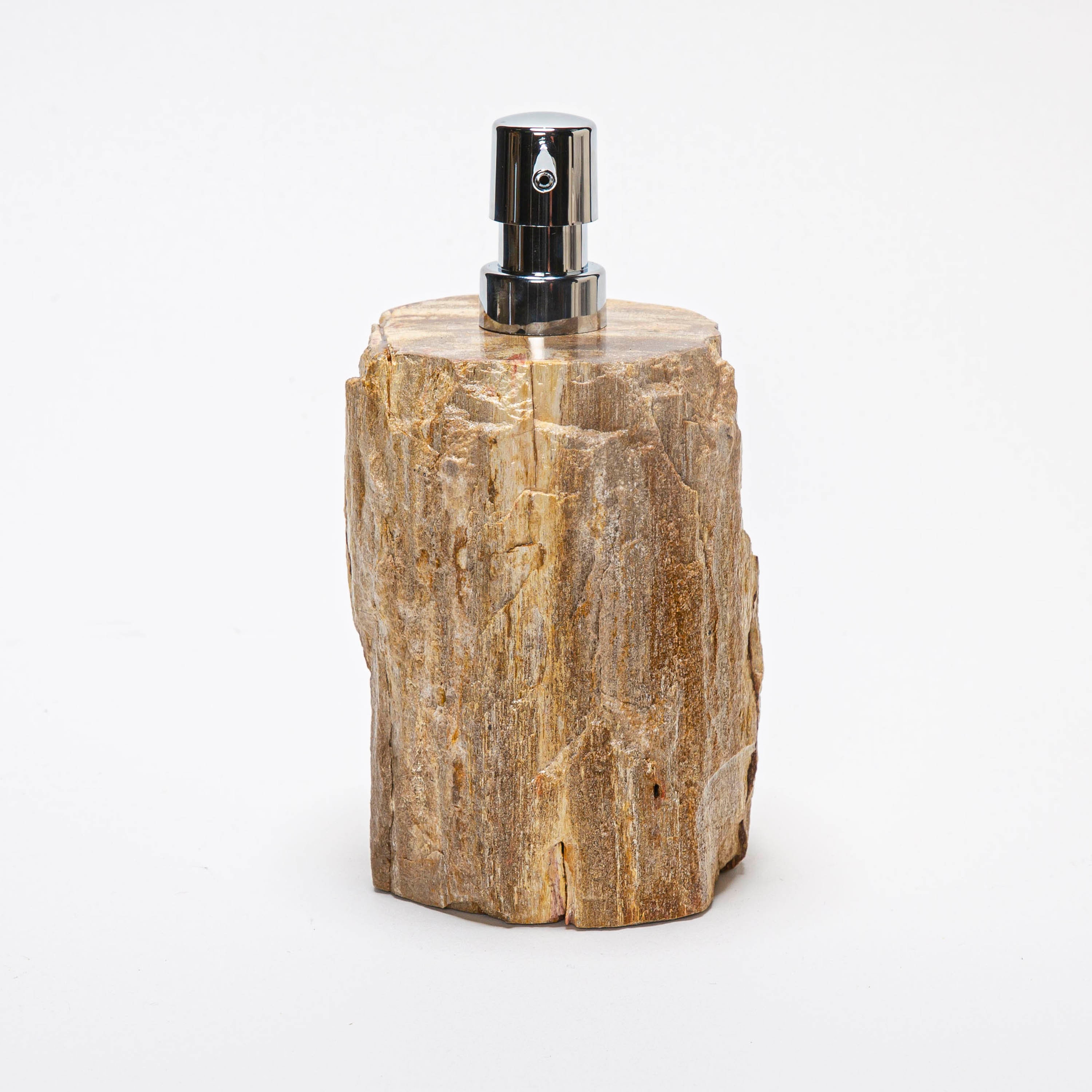 Petrified Wood Soap Or Lotion Pump Dispenser