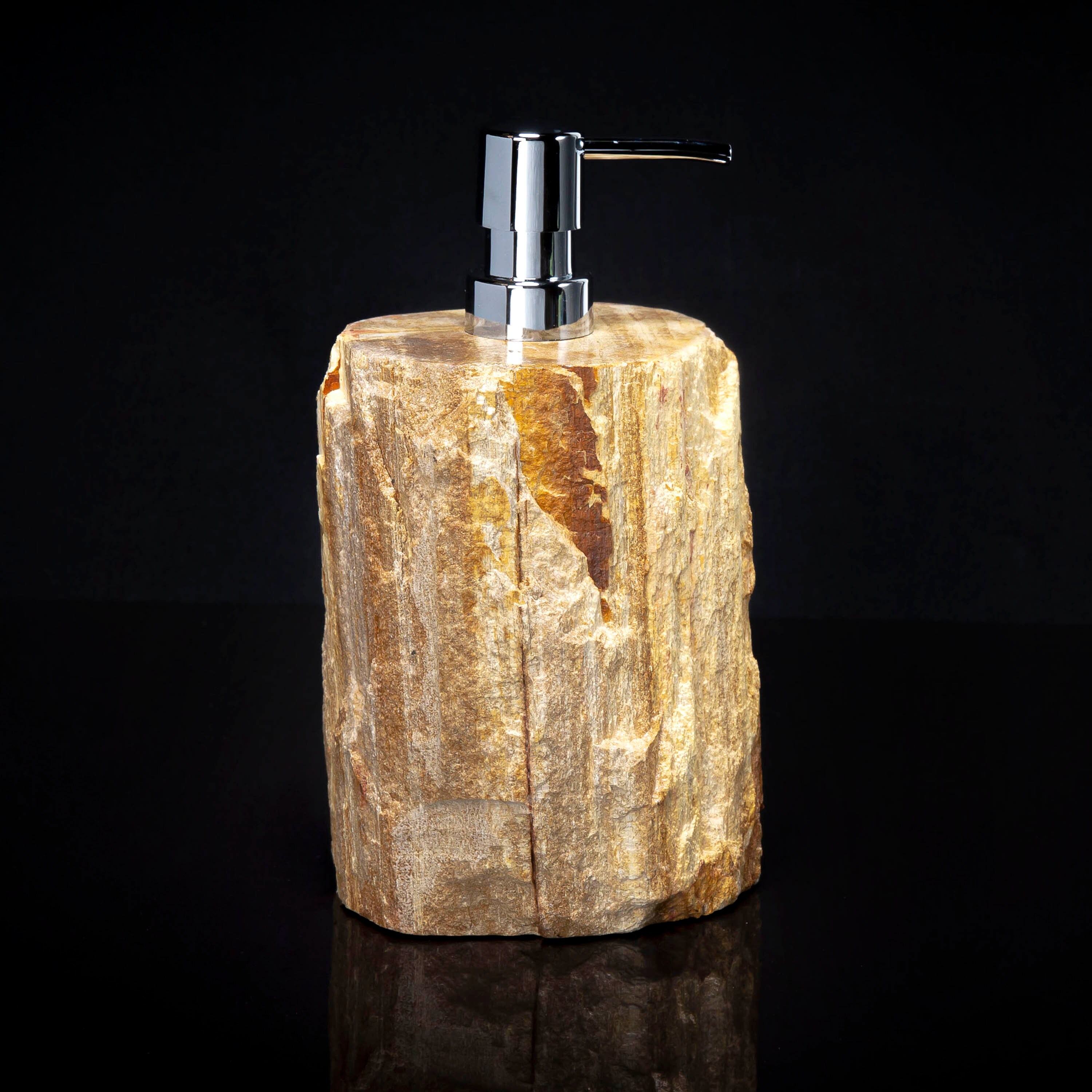 Petrified Wood Soap Or Lotion Pump Dispenser