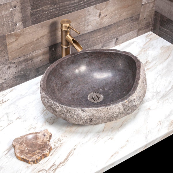 River Stone Vessel Sink