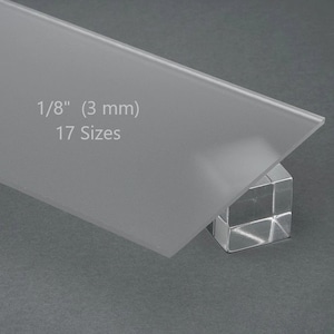 8 Pcs 4mm Acrylic Sheet Clear Cast Plexiglass, 5.9 x 5.1 Square Panel  Thick (4mm) Plastic Plexi Glass Board with Double Sided Protective for LED