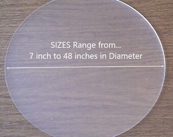 ONE Laser Cut FROSTED Acrylic Blank Round Disc: Smooth Edge  Plexiglass Circle 1/8 inch (3 mm) thick