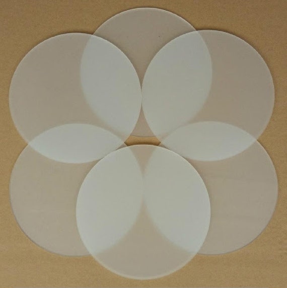 10 Pièces Cercle Acrylique Transparent Feuille de Disque Rond Acrylique  Panneau Acrylique Transparent pour Projets de Bricolage et Artisanat, 4  Pouces, 6 Pouces, 8 Pouces 
