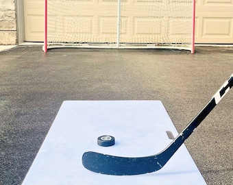 Tapis de tir de hockey professionnel – Tapis synthétique HDPE hors glace pour une véritable sensation de glace 24 x 48 x 1/4 pouces
