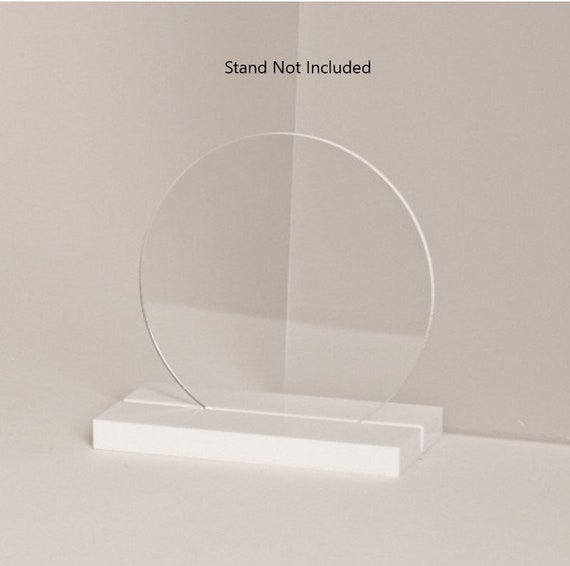 Plastic Round Clear Acrylic Circle SHEET Discs Laser cut 2/3/4/5/6mm  Thickness