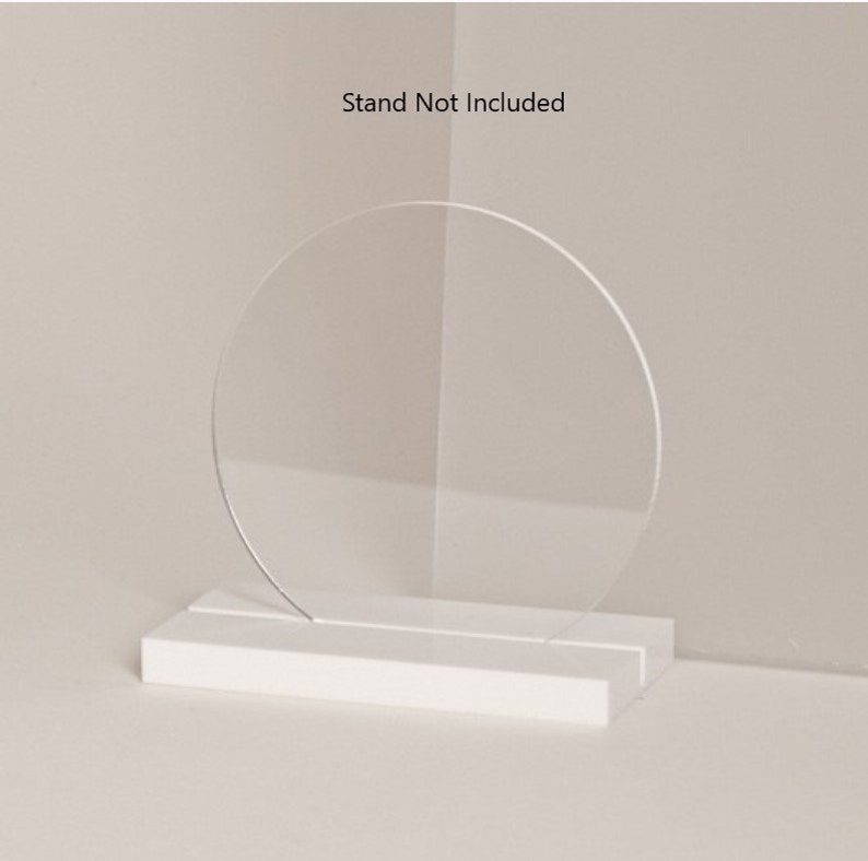 100 Laser Cut Clear Acrylic Blank Round Discs Smooth Edge Etsy