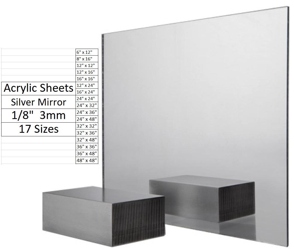 Two Way Mirror, 2 Way Mirror, Round Acrylic Two Way Mirror Sheets, See  Through Mirror, Circle 2 Way Mirror 