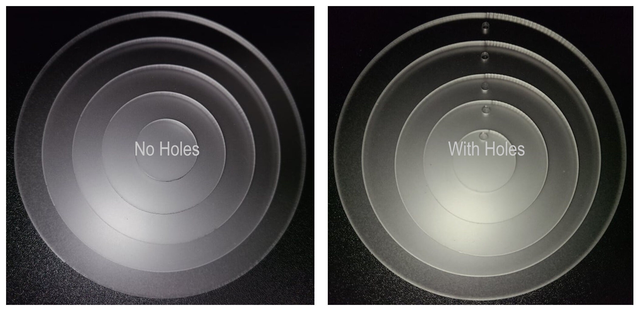 20 Laser Cut FROSTED Acrylic Blank Round Discs Smooth Edge Etsy