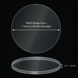 One Disque rond vierge en acrylique blanc découpé au laser : cercle en  plexiglas à bord lisse de 6 mm d'épaisseur (35,6 cm de diamètre)