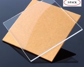 3-Pack Clear Cast Acrylic Plexiglass Sheets 1 8 Thick (3mm) Easy to Cut Plastic Plexi Glass with Protective Paper for Signs, Shelves