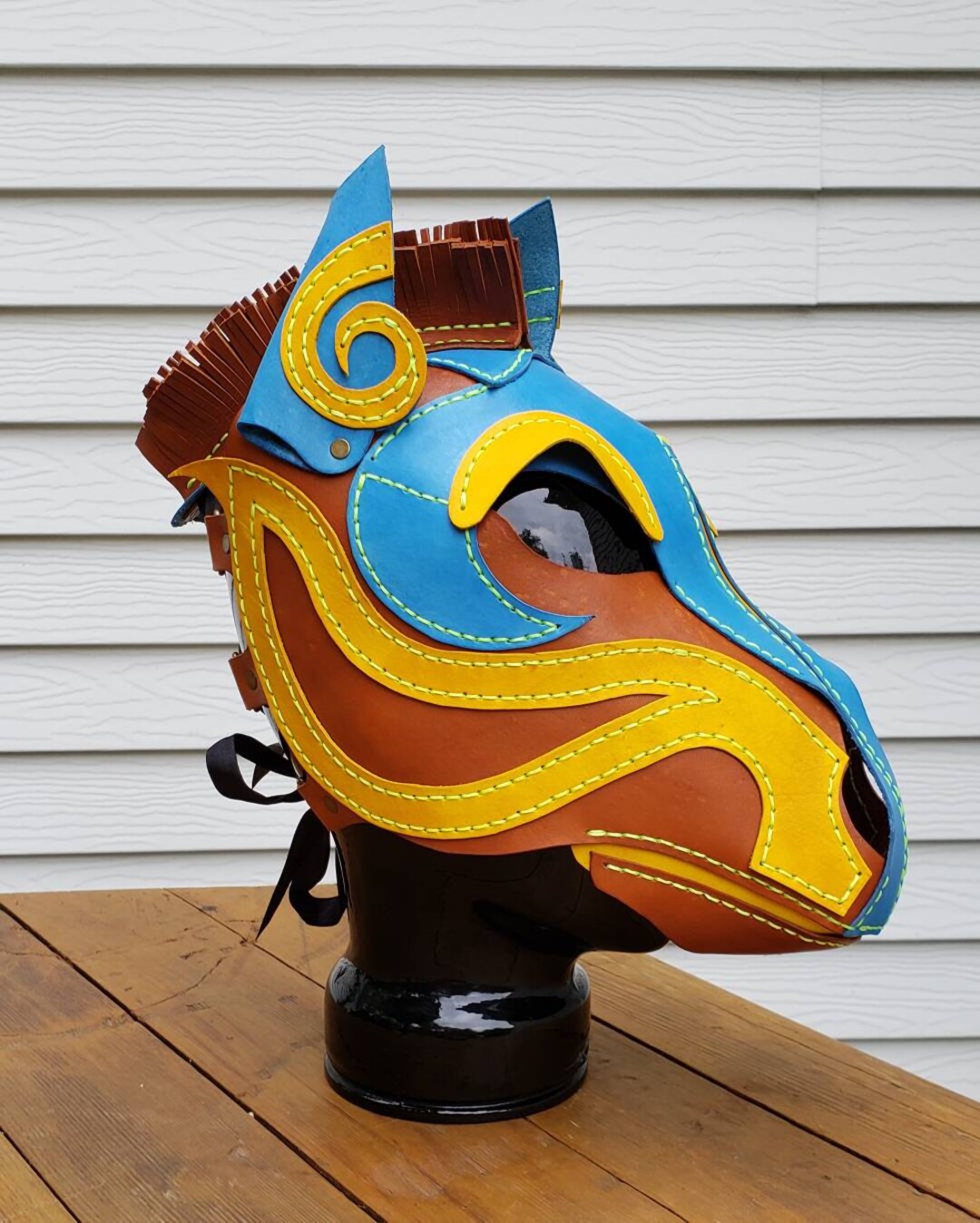 Leather Horse Mask Etsy