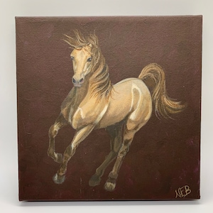 Golden Horse Small Painting