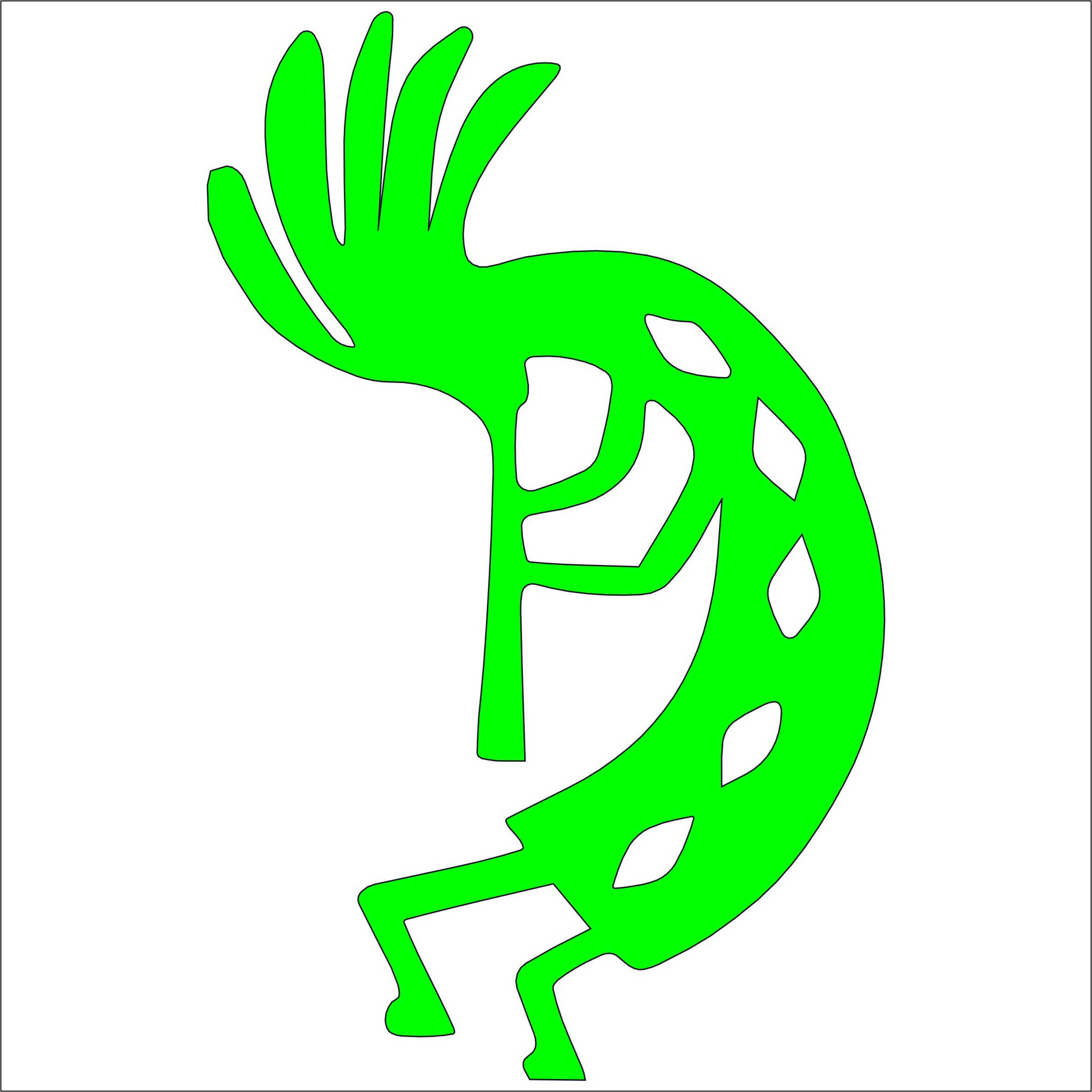 Kokopelli Good Luck Symbol Vinyl Decal Sticker Native Etsy UK