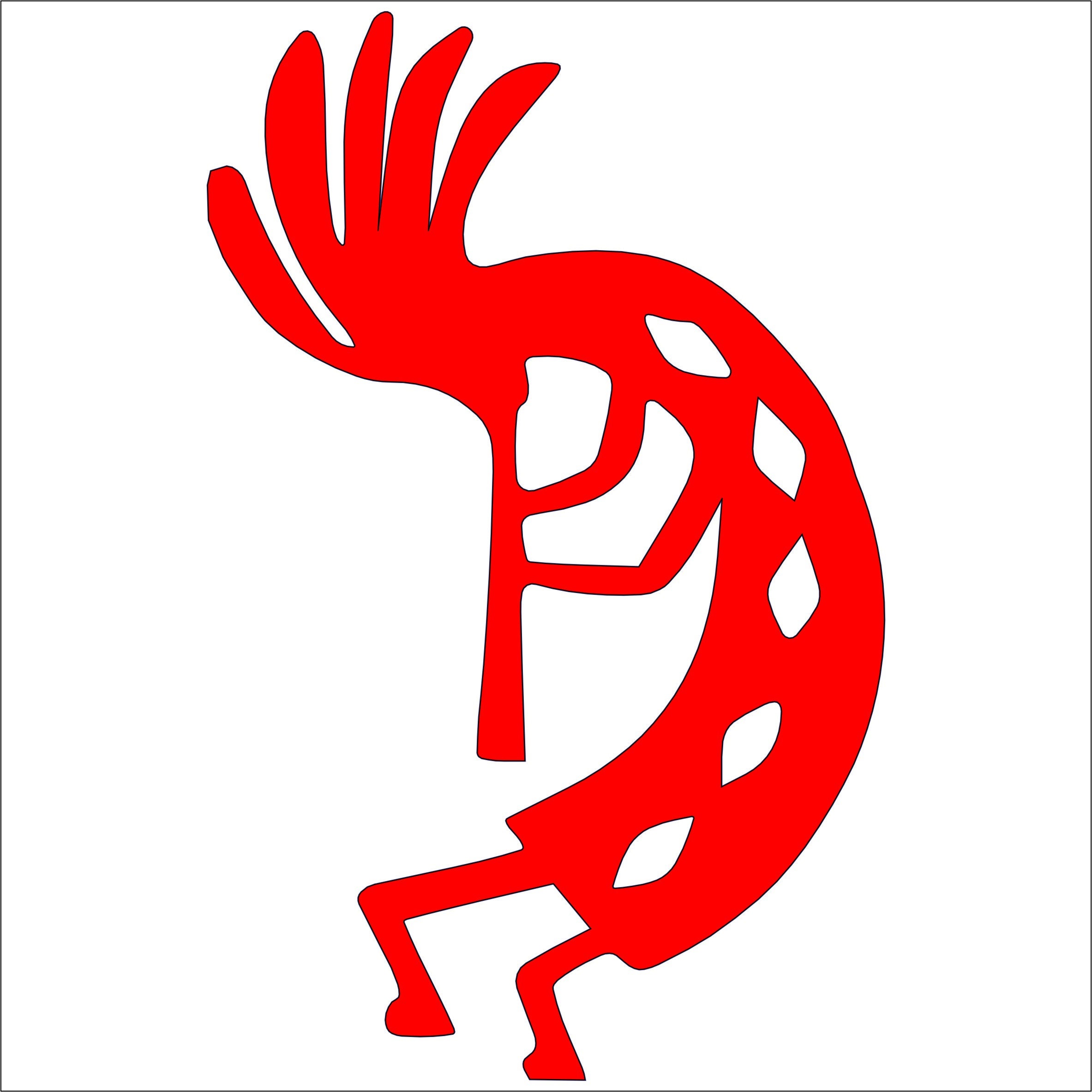Kokopelli Good Luck Symbol Vinyl Decal Sticker Native Etsy