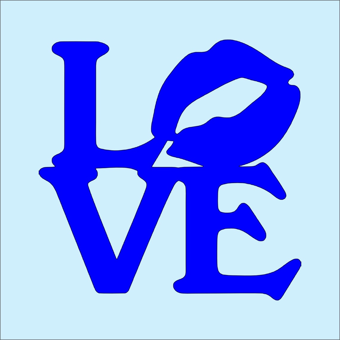 LOVE Vinyl Decal Sticker Wall Art Kiss Lips Decoration Decor Etsy UK