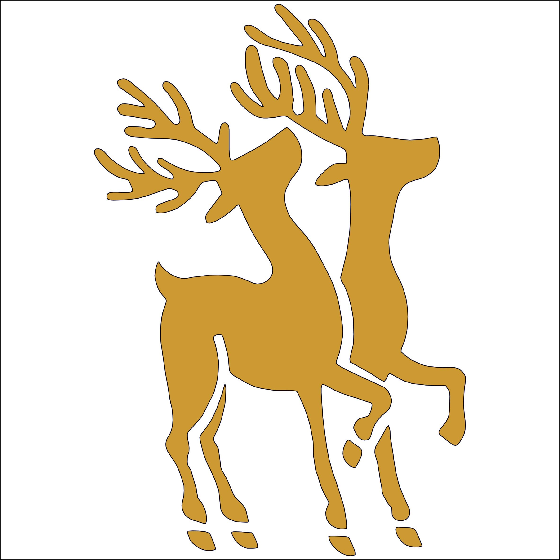Elegant Reindeer Vinyl Decal Sticker Christmas Window Sticker - Etsy