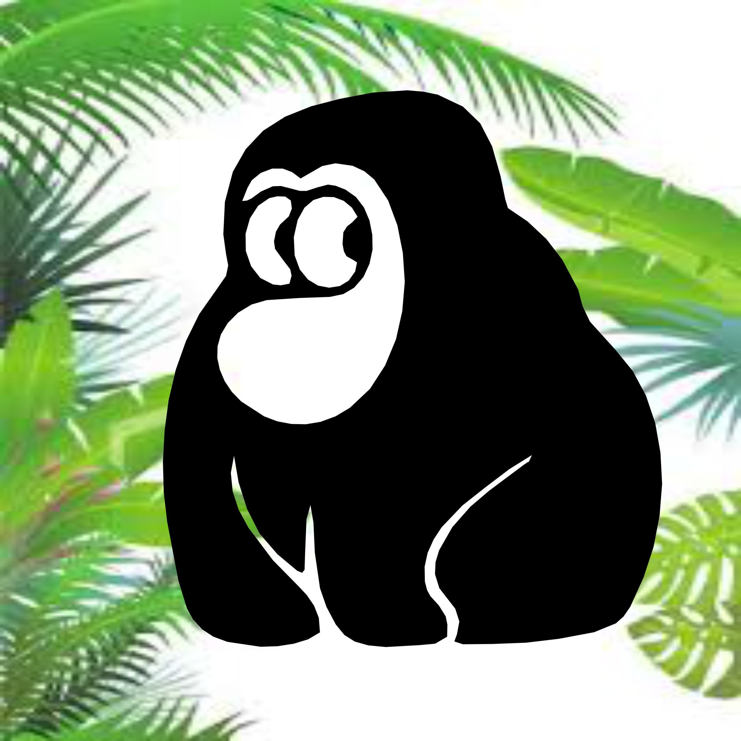 Gorilla Vinyl Decal Sticker Wall Art Nursery Monkey Window Etsy