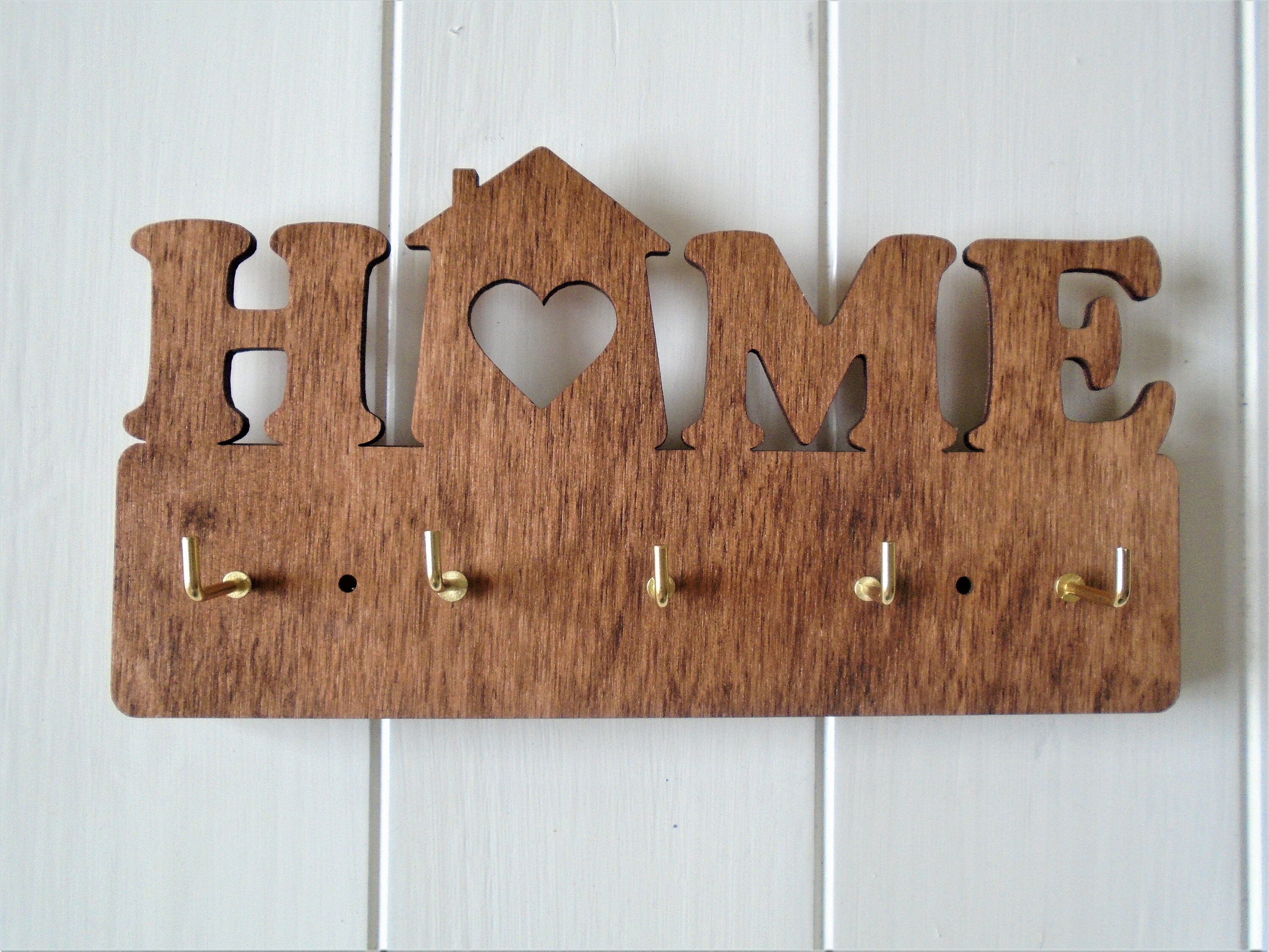 Cyrank Schlüsselhalter Holz - Aufbewahrungstray Für Schlüssel, Schmuck, Sonnenbrillen & Smartphone