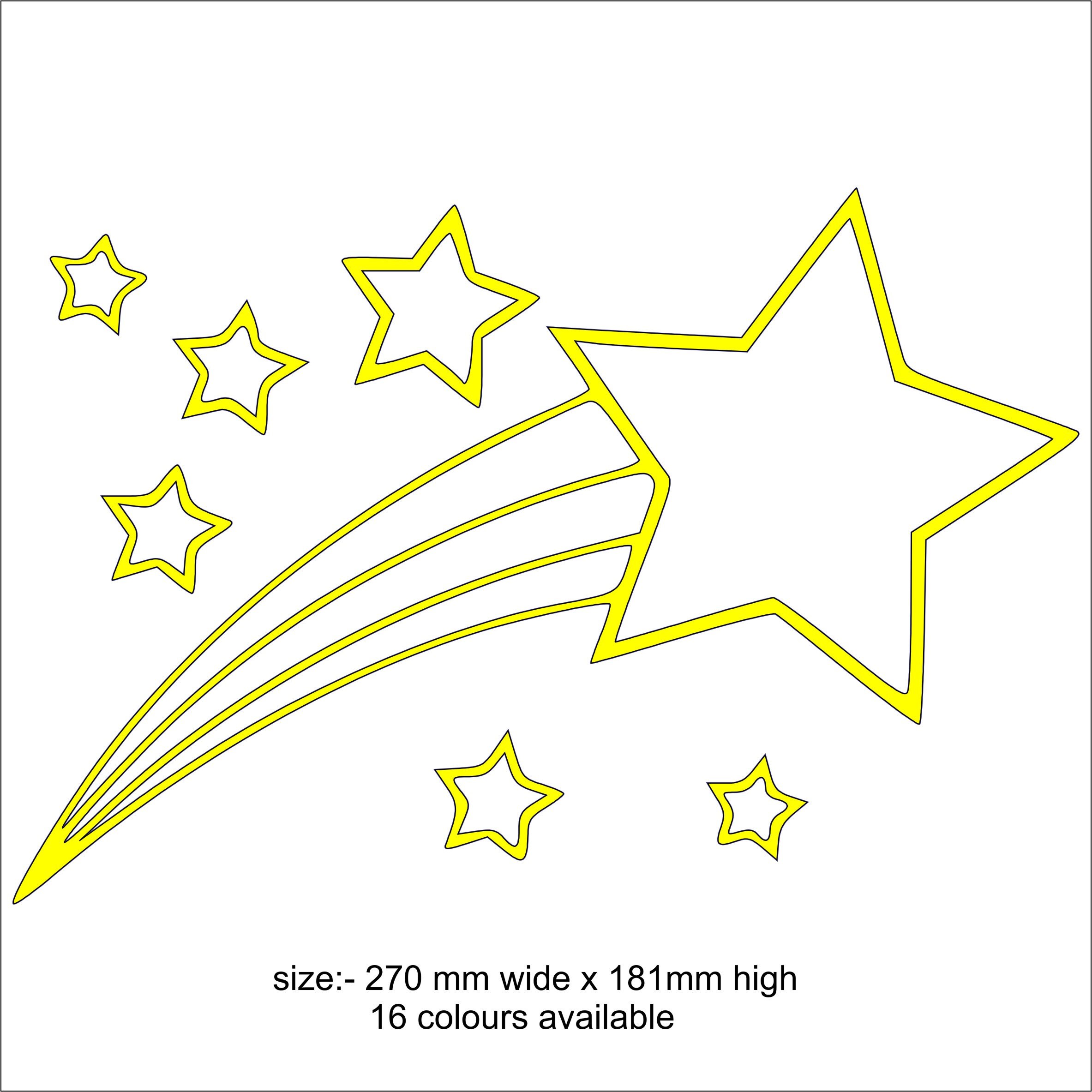 Shooting stars vinyl decal sticker wall art decoration décor Etsy