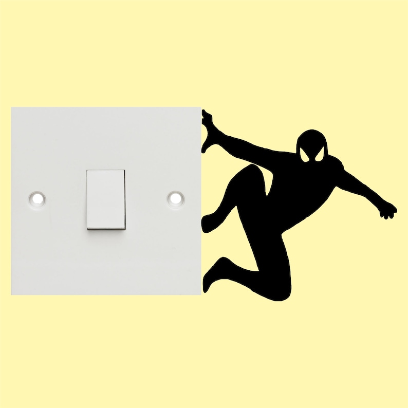 10pcs Funny Barry Wood Light Switch Sticker Decals, Waterproof Vinyl Prank Jo