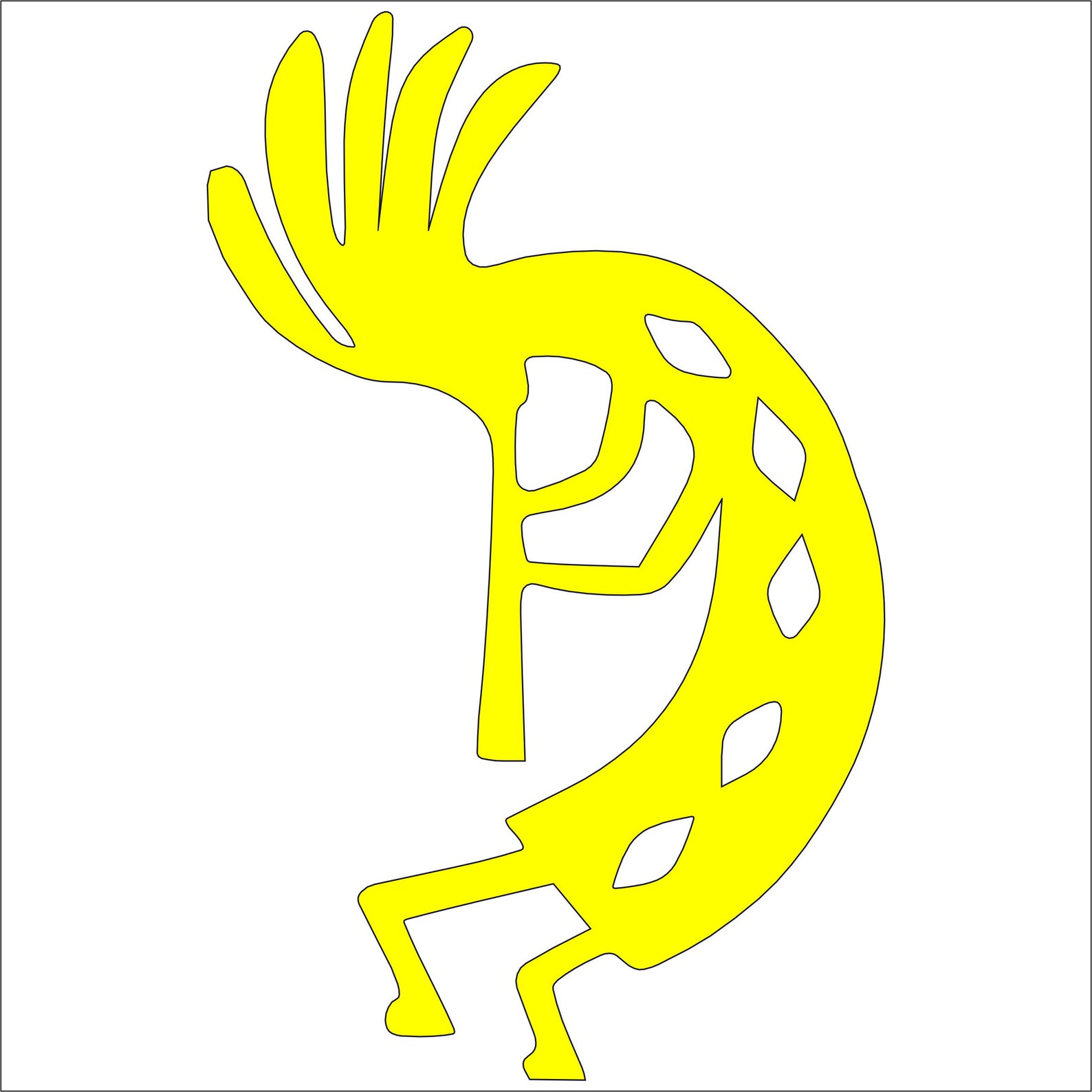 Kokopelli Good Luck Symbol Vinyl Decal Sticker Native Etsy