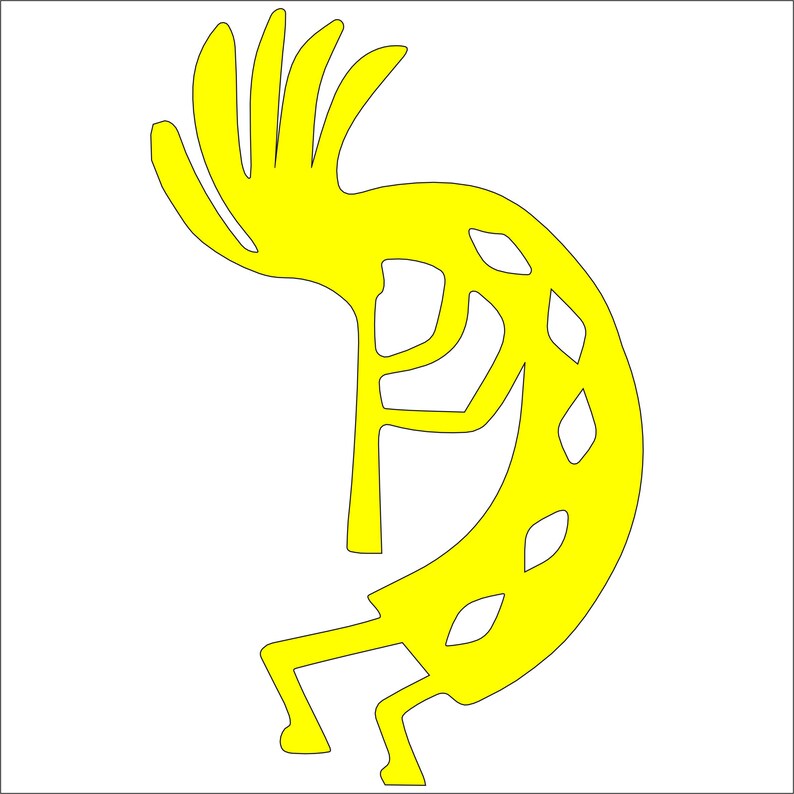 Kokopelli Good Luck Symbol Vinyl Decal Sticker Native Etsy