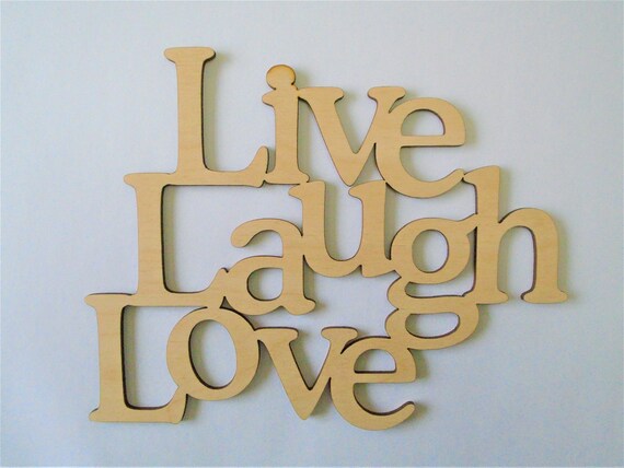 Ornaments White Live Laugh Love Sign Plaque Wooden Wedding Home Party  Decor 