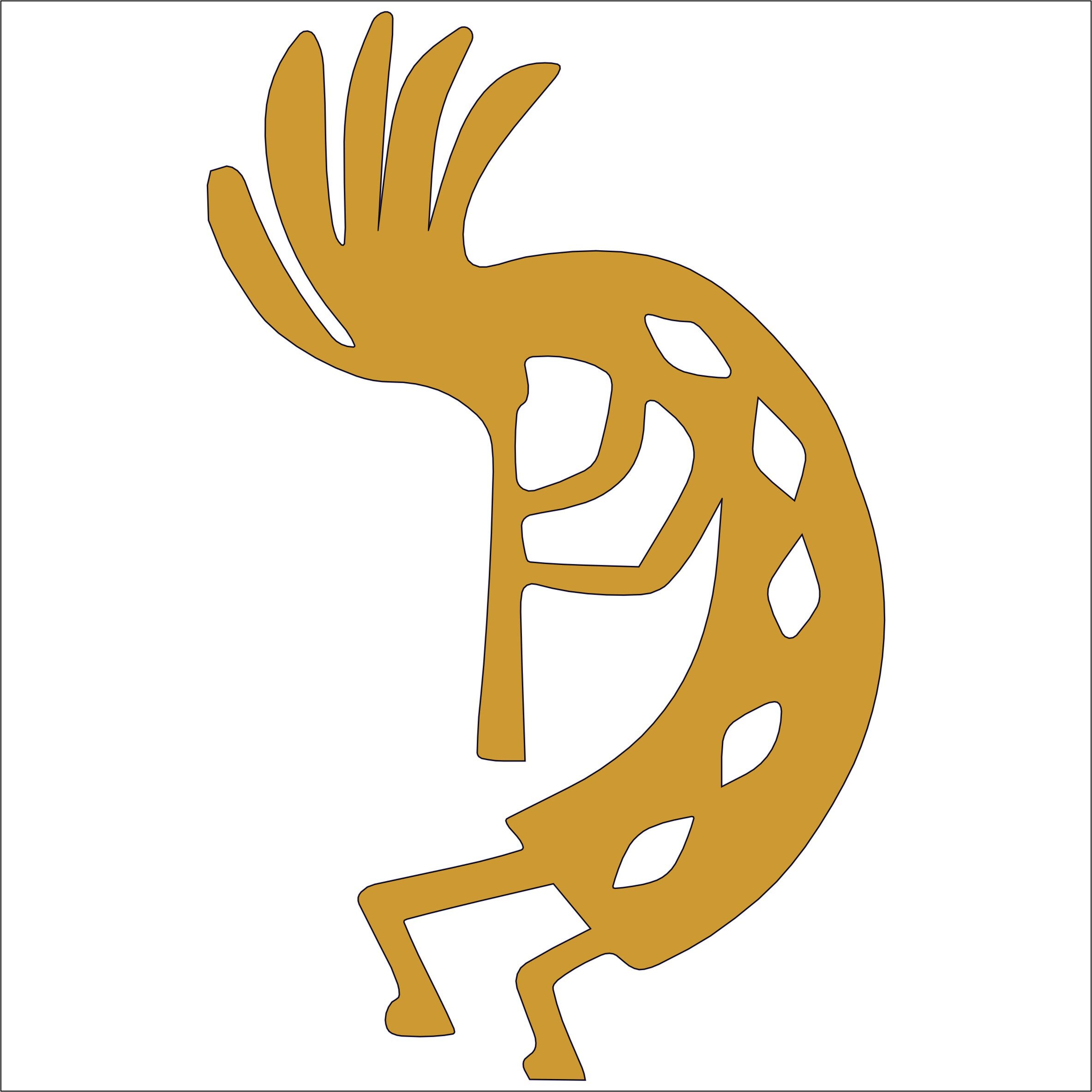Kokopelli Good Luck Symbol Vinyl Decal Sticker Native Etsy UK