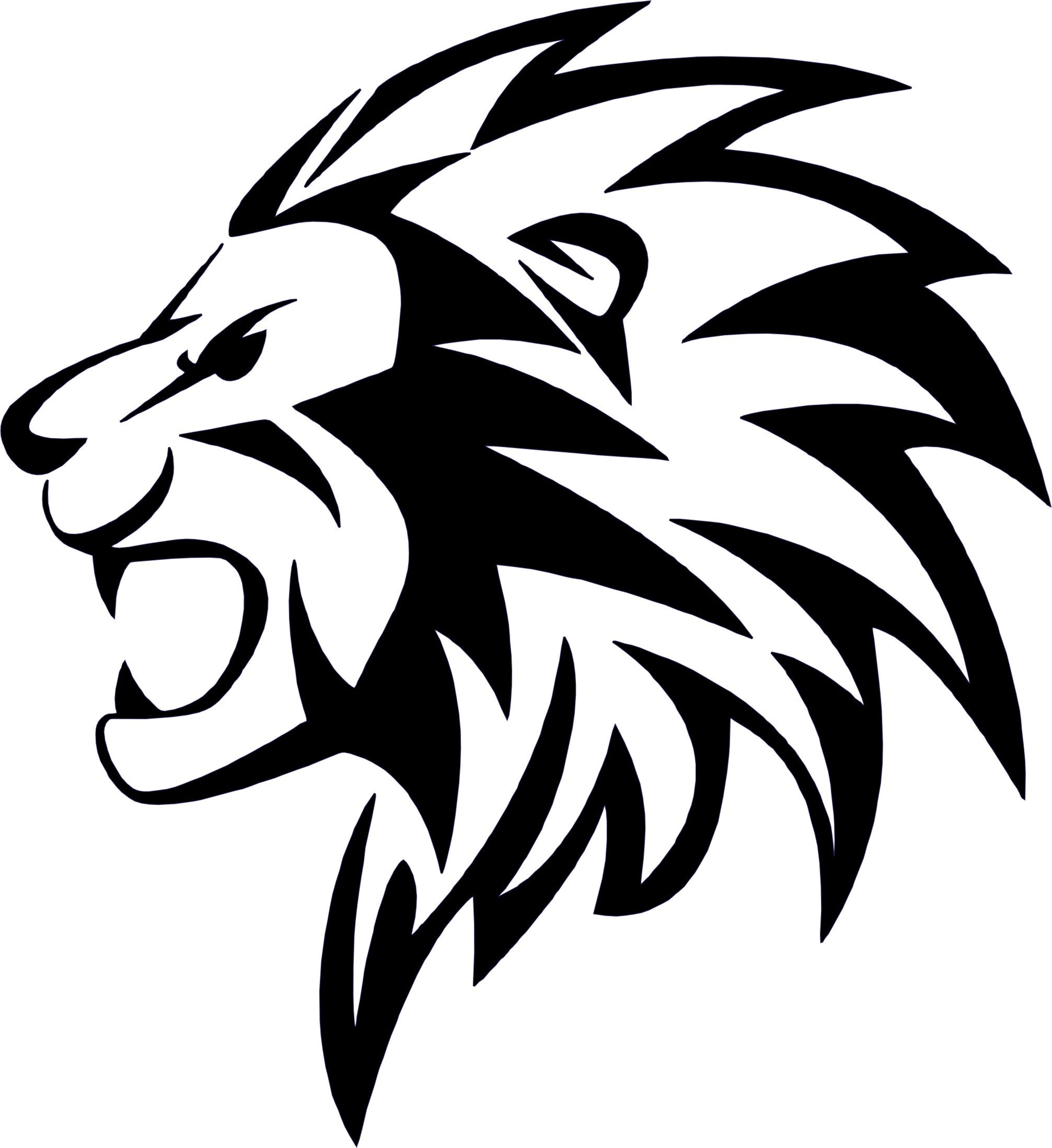 Lions Head Vinyl Decal Sticker Wall Art Car Sticker Lap Top Etsy