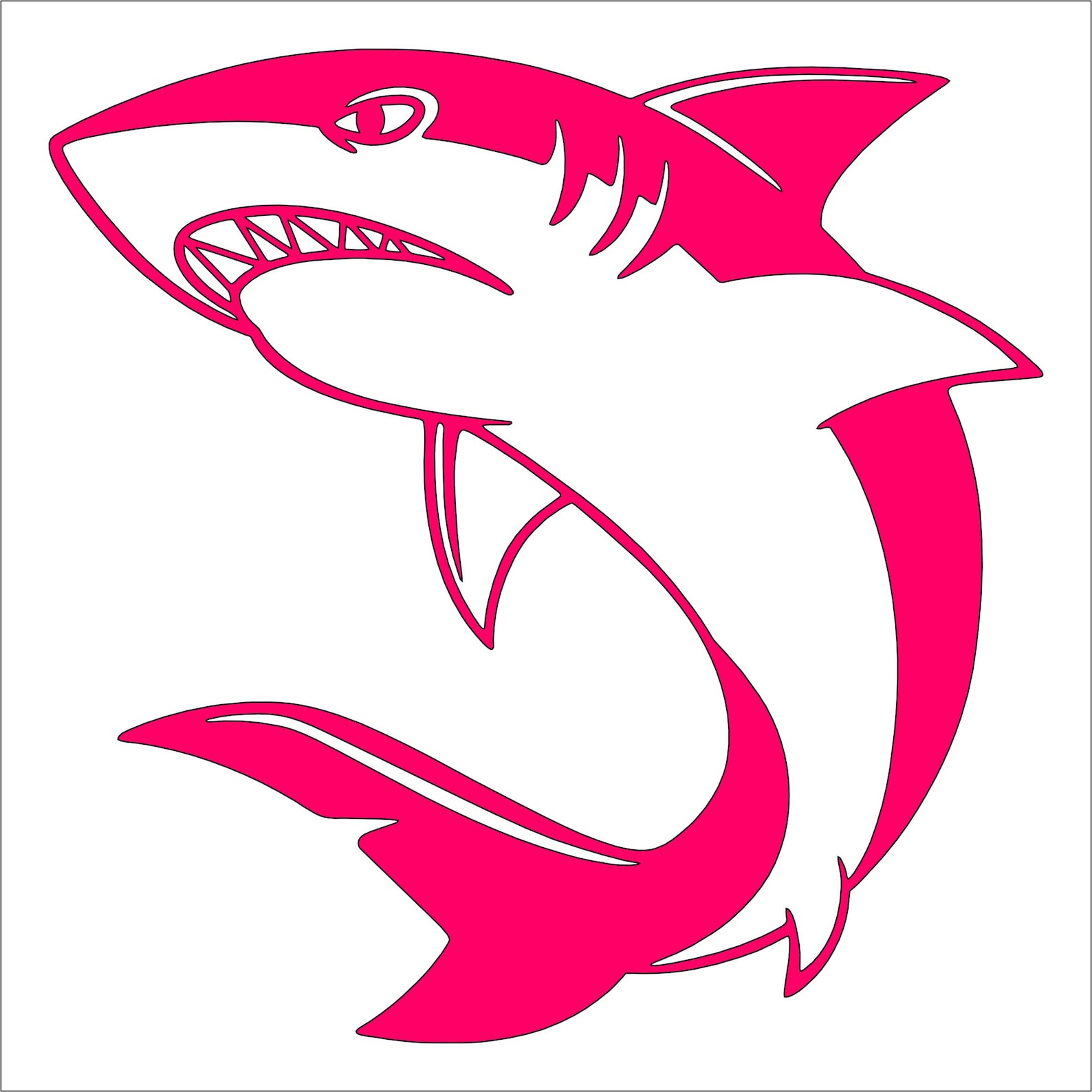 Shark Vinyl Decal Sticker Wall Art Kids Room Decoration Decor Etsy