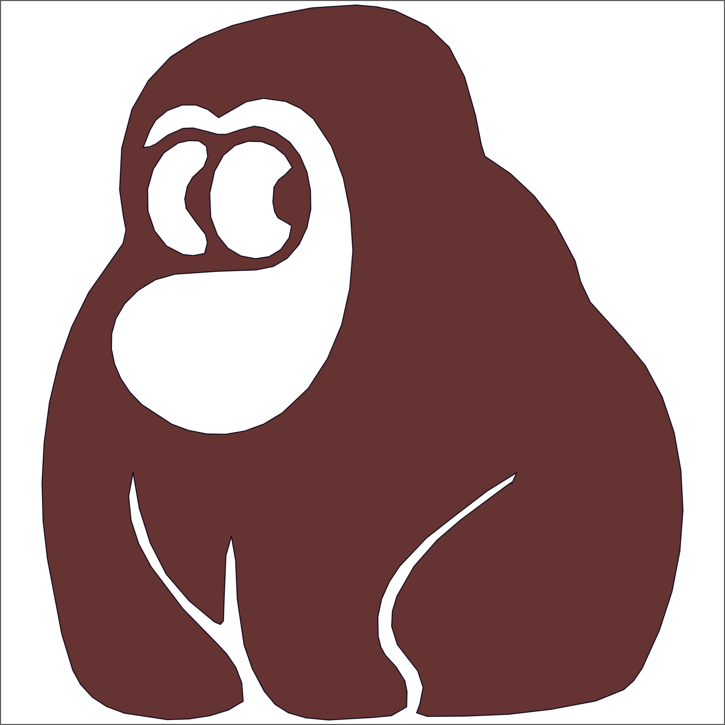 Gorilla Vinyl Decal Sticker Wall Art Nursery Monkey Window Etsy