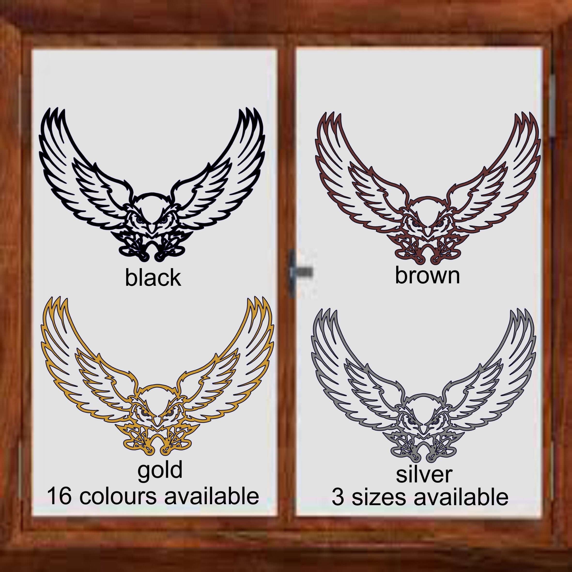 Owl Bird Deterrent Window Sticker Bird Scarcer Vinyl Decal Etsy UK