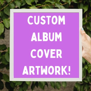 Custom Album Cover Artwork, Album Art, Custom Music Artwork, Digital Download