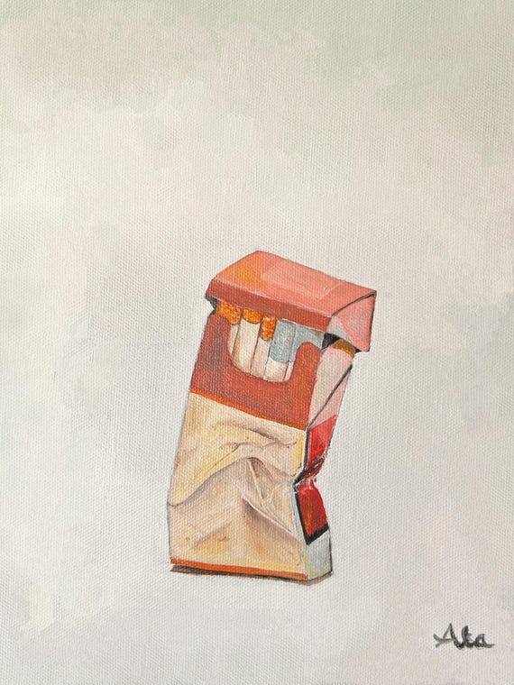 Crushed Cigarette Box Still Life Art Print (digital Download)
