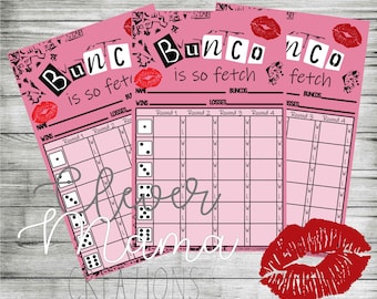 Mean Girls Bunco Score Sheets / Mean Girls Bunco / Burn Book Bunco