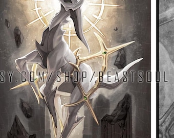 GILDED GOD (Pokemon Arceus; Art Print, Foil Print)