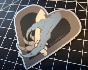 MONSTER LOVER Metallic Horror Sticker