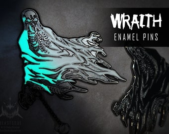 Wraith Glow in the Dark Ghost Horror Pin