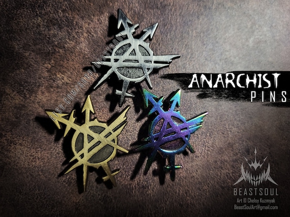 Punk Anarchist Gender Equality Trans Rights Enamel Pins