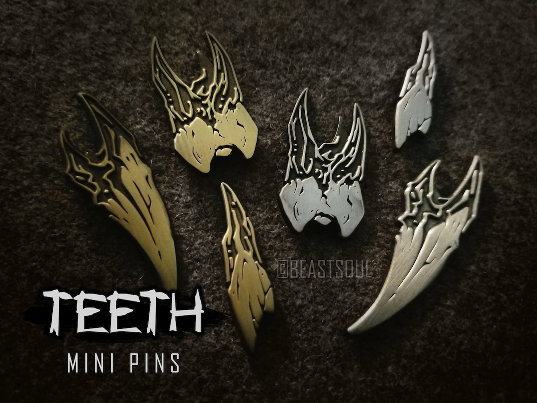Teeth Horror Mini Pins