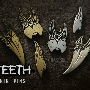 Teeth Horror Mini Pins