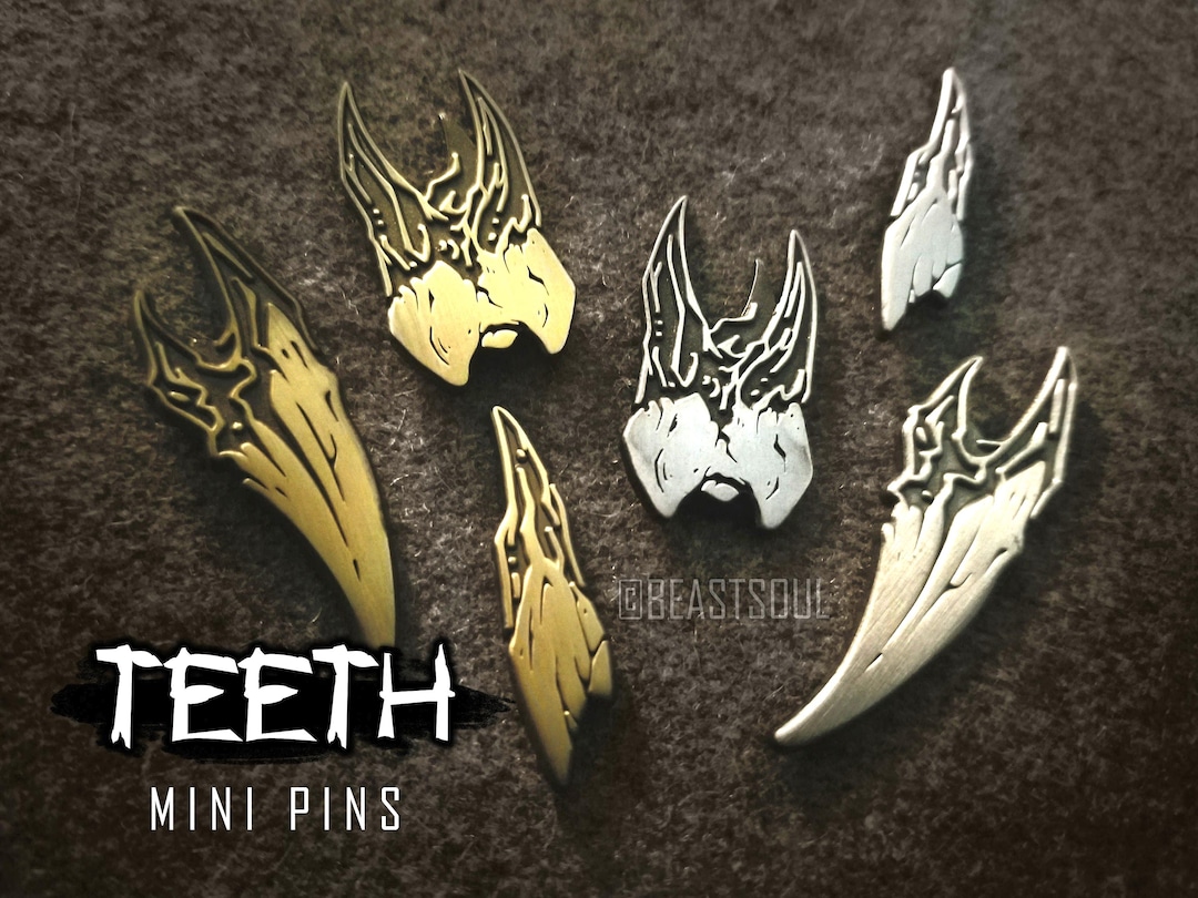 Teeth Horror Mini Pins