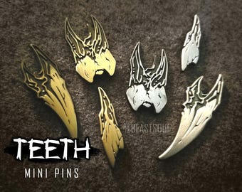 Zähne Horror Mini Pins